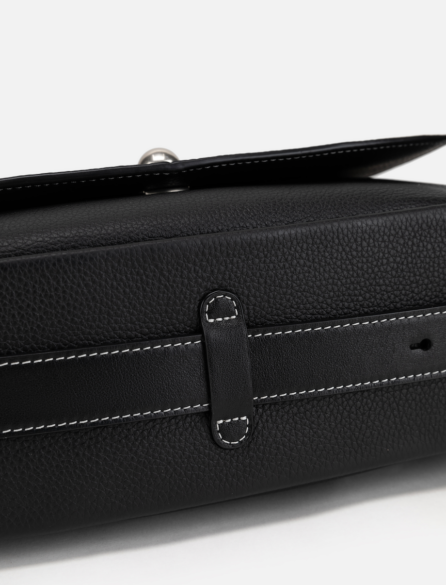 EP YAYING Full-Grain Leather Commuter Ingot Bag