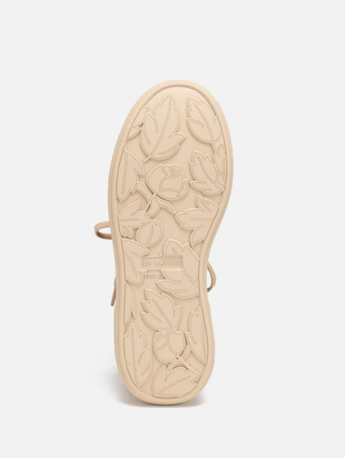 EP YAYING Shell-Embroidered Leather Slip-On Sneakers