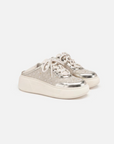 EP YAYING Chinese Brocade Embellished Flatform Sneakers