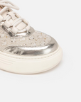 EP YAYING Chinese Brocade Embellished Flatform Sneakers