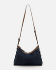 EP YAYING Denim-Leather Patchwork Handbag