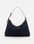 EP YAYING Denim-Leather Patchwork Handbag