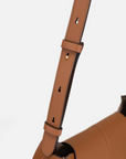 EP YAYING Full-Grain Leather Commuter Ingot Bag
