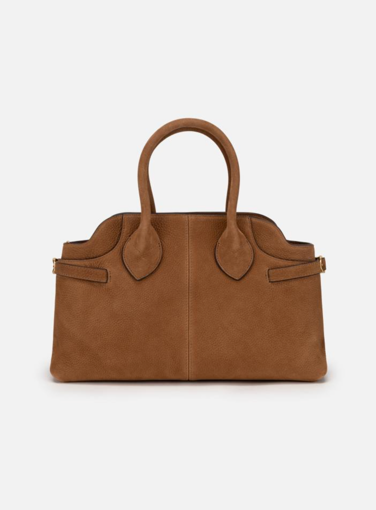 EP YAYING Suede-Effect Leather Boston Crossbody Bag