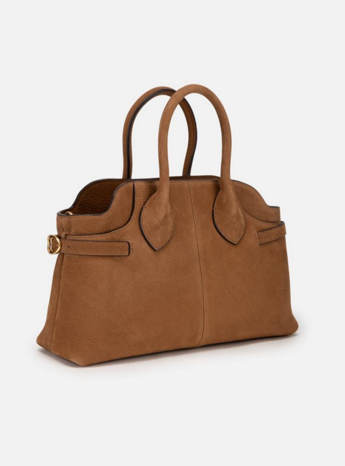 EP YAYING Suede-Effect Leather Boston Crossbody Bag