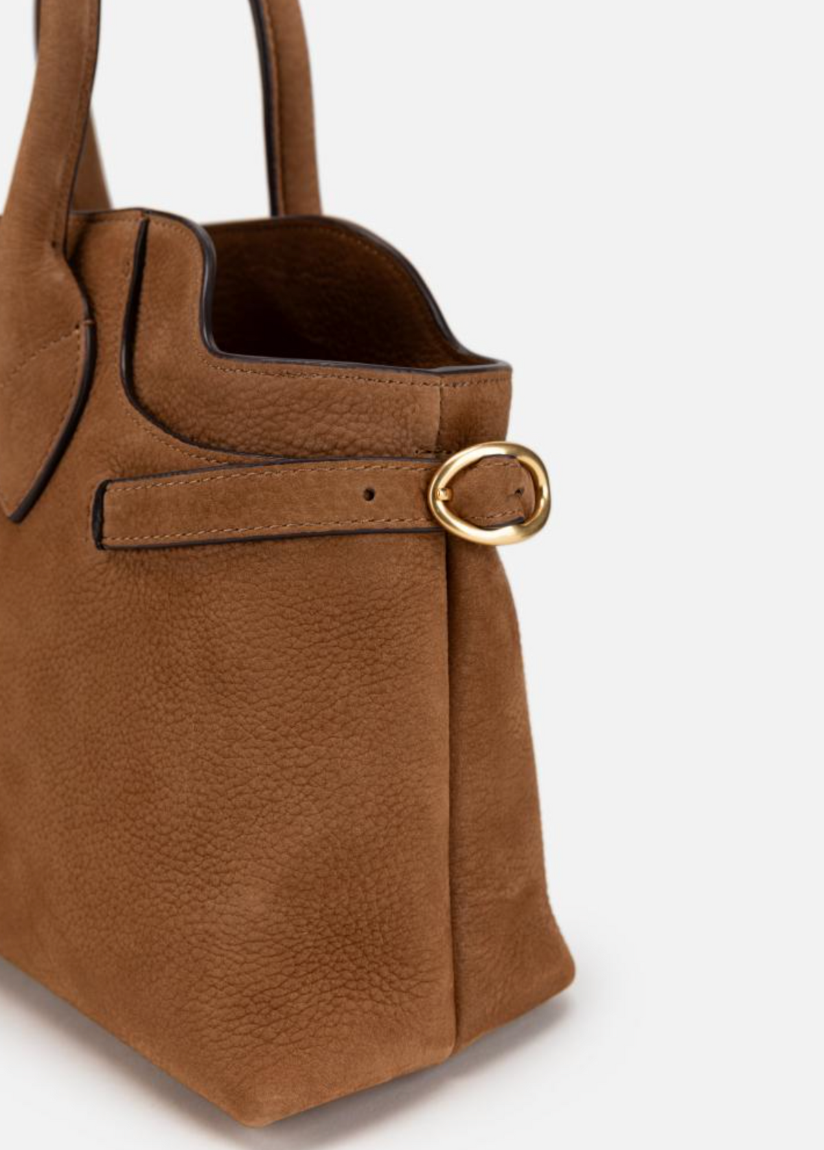 EP YAYING Suede-Effect Leather Boston Crossbody Bag