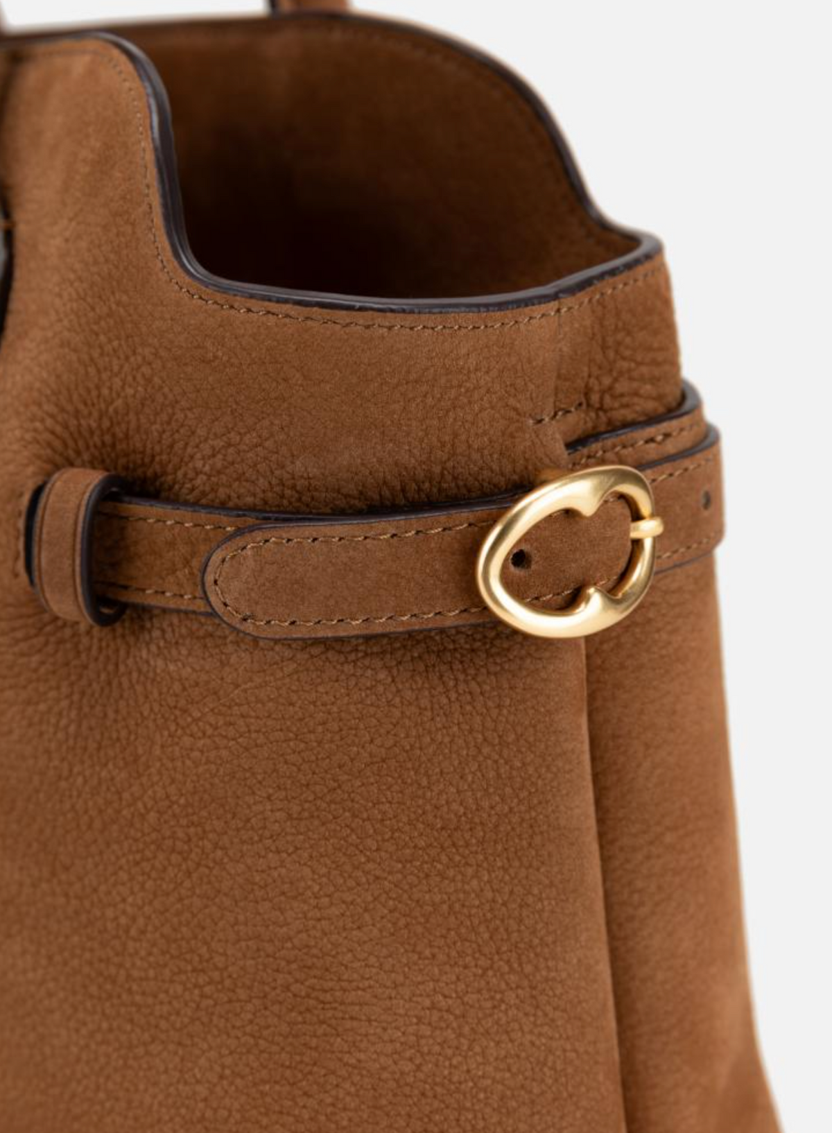 EP YAYING Suede-Effect Leather Boston Crossbody Bag