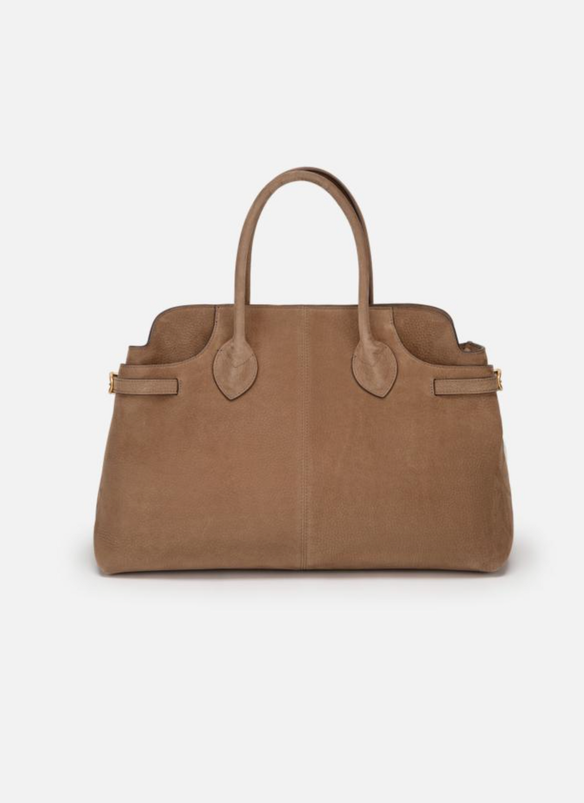 EP YAYING Suede-Effect Leather Boston Crossbody Bag
