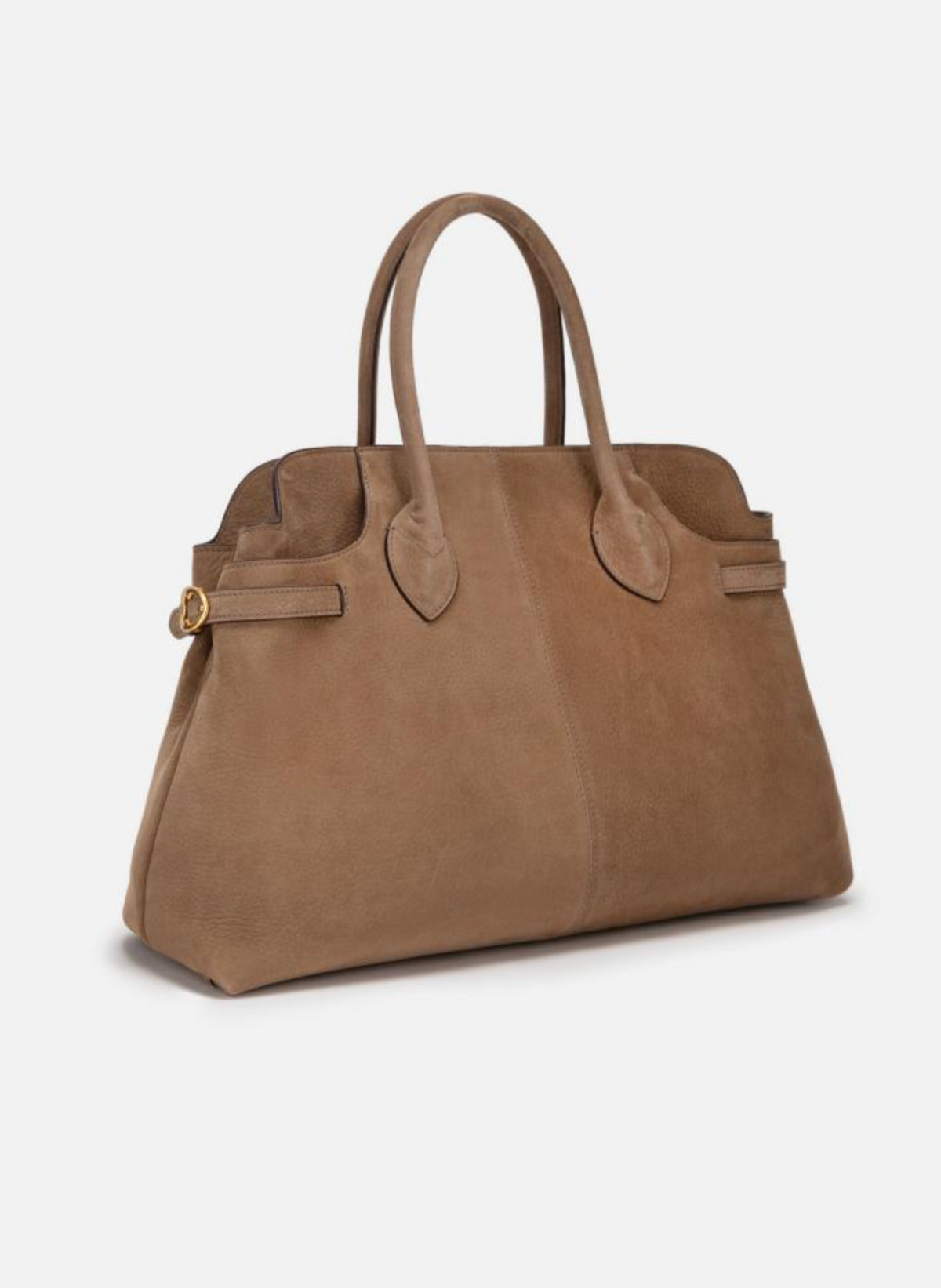EP YAYING Suede-Effect Leather Boston Crossbody Bag