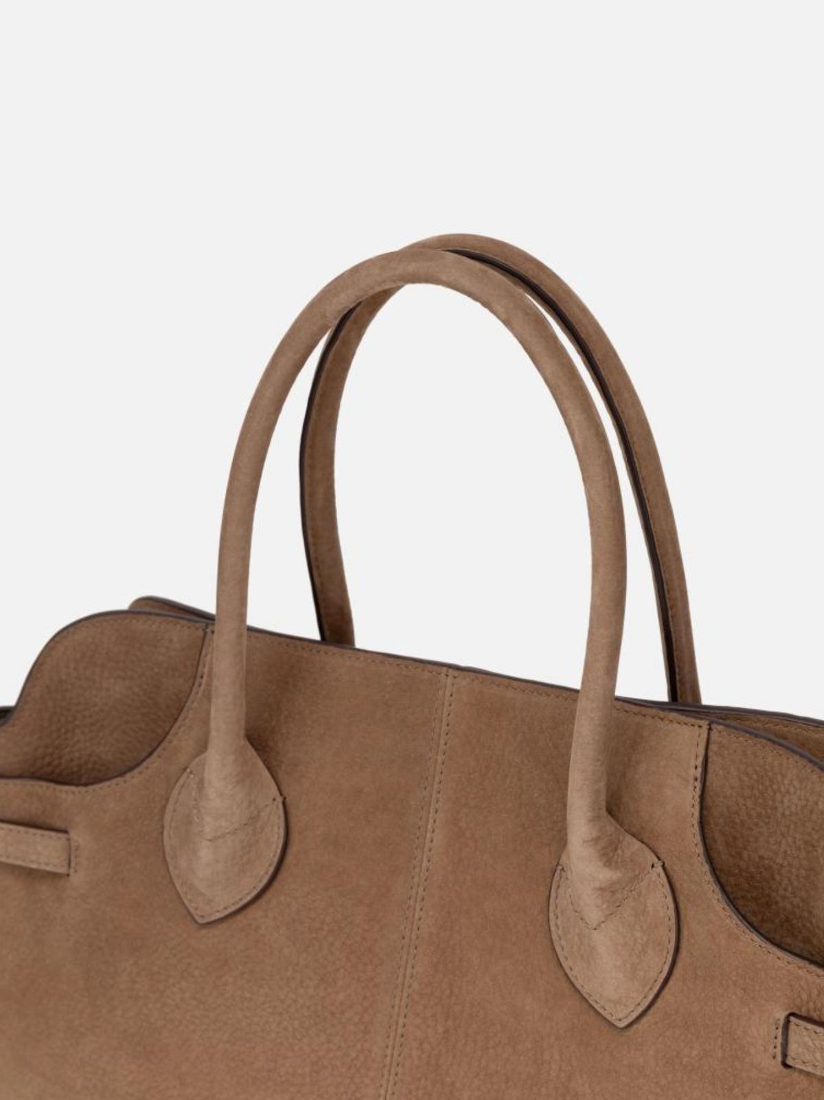 EP YAYING Suede-Effect Leather Boston Crossbody Bag