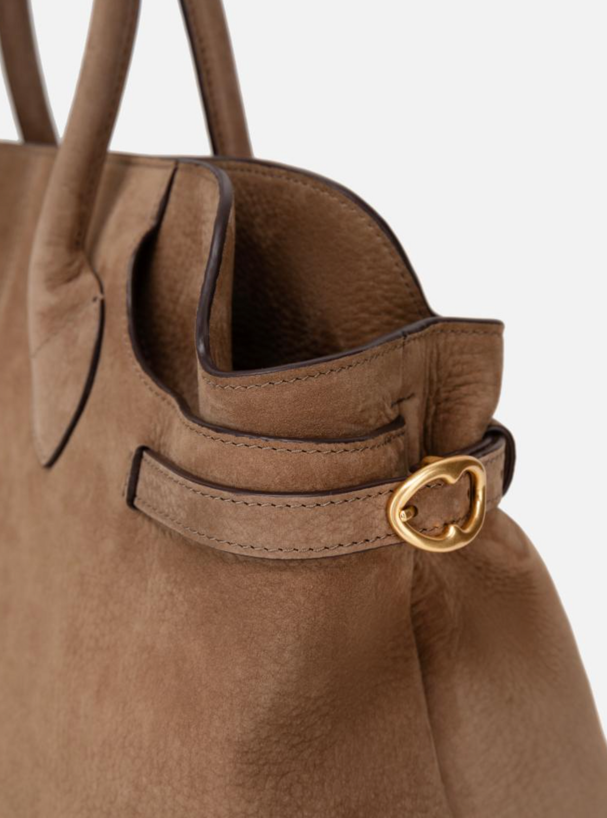 EP YAYING Suede-Effect Leather Boston Crossbody Bag