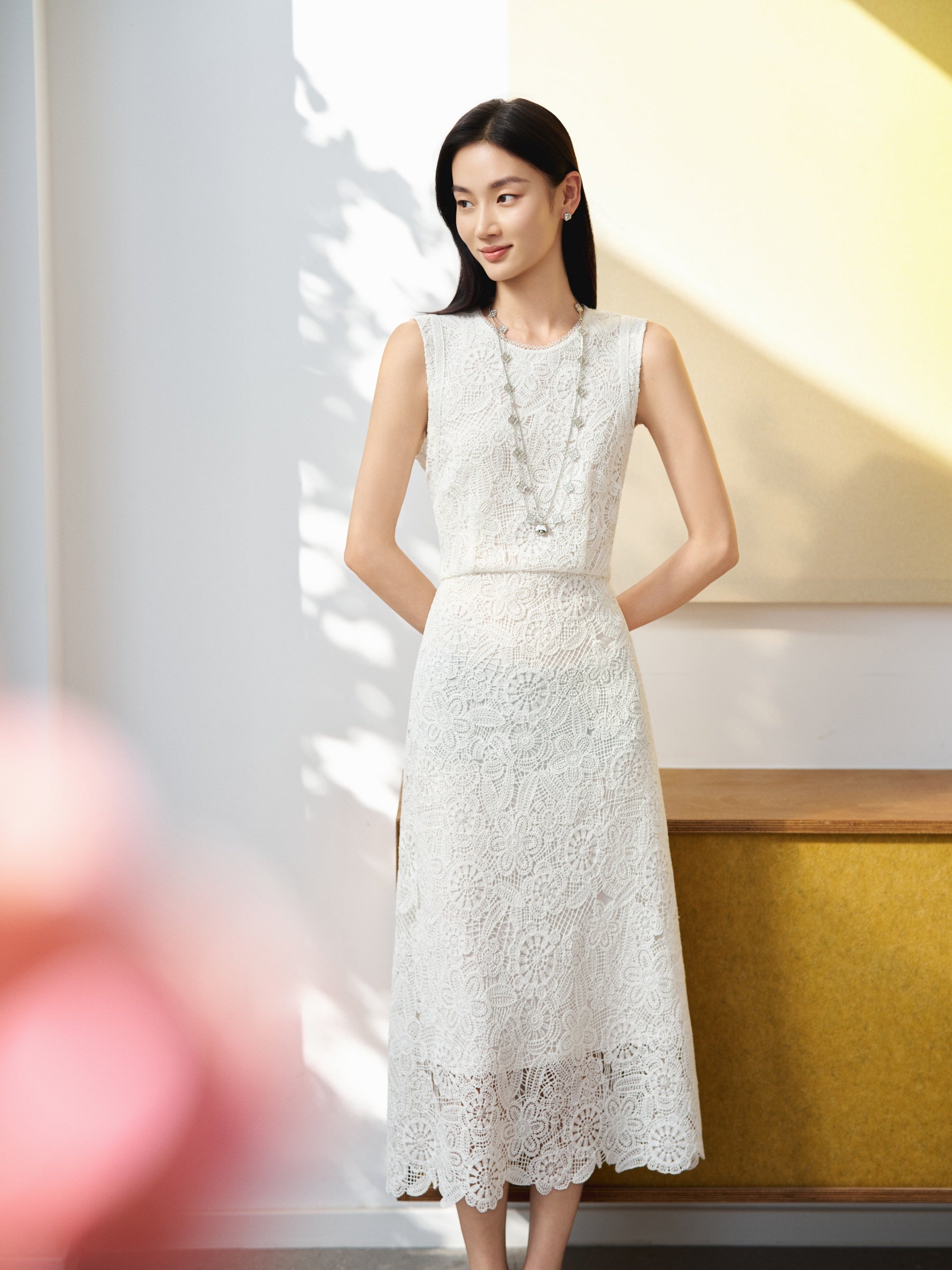YAYING KNIT LACE DRESS