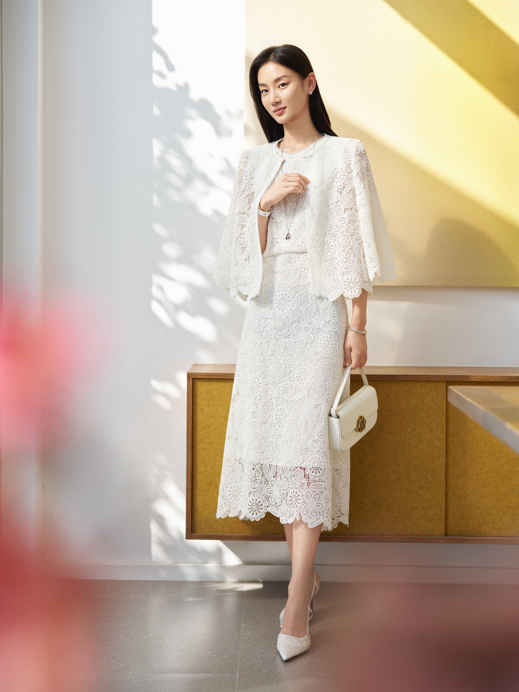 YAYING KNIT LACE DRESS