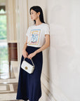 YAYING Silk Cotton Printed Short-Sleeve T-Shirt