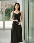 YAYING Gambiered Silk Dress EPLES4202AH