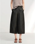 EP YAYING Gambiered Silk Pants EGLES6301AH