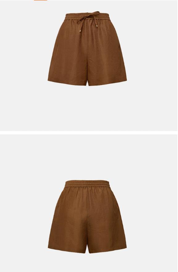 EP YAYING Gambiered Silk Shorts EGLES6205AK