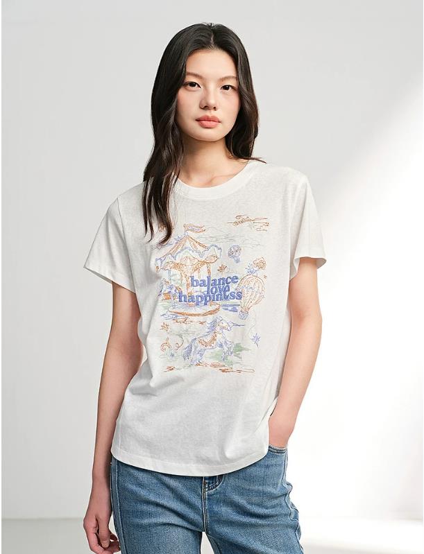 EP YAYING Embroidered T-Shirt? EGLEC5317AW