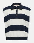 EP YAYING Striped Polo Neck Top EGLEC5131AZ