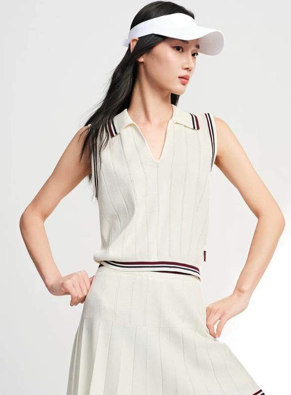EP YAYING Polo Neck Knit Top EGLEA9558AM