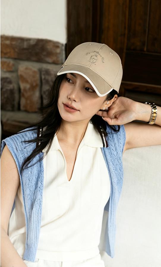 Casual Contrast Trim Baseball Sun Hat