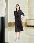 YAYING Wool Blend Shirt Dress