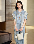 YAYING Knit Cable Polo Shirt