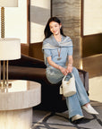 YAYING Knit Cable Polo Shirt