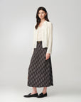 Soft Chunky Wool Jacquard Lace Knitted Top