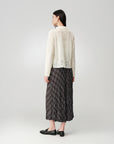 Soft Chunky Wool Jacquard Lace Knitted Top