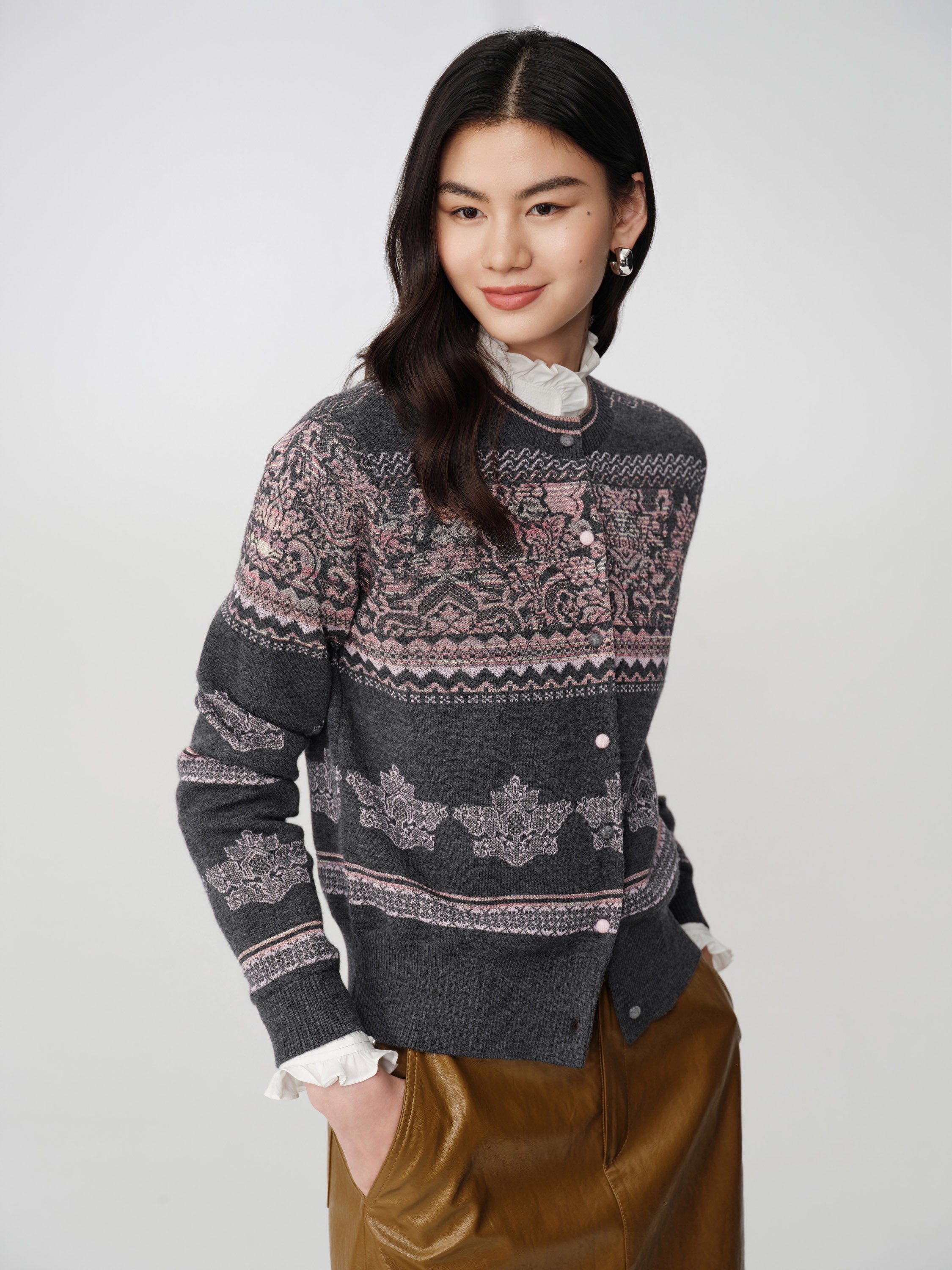 EP YAYING Knit Cardigan