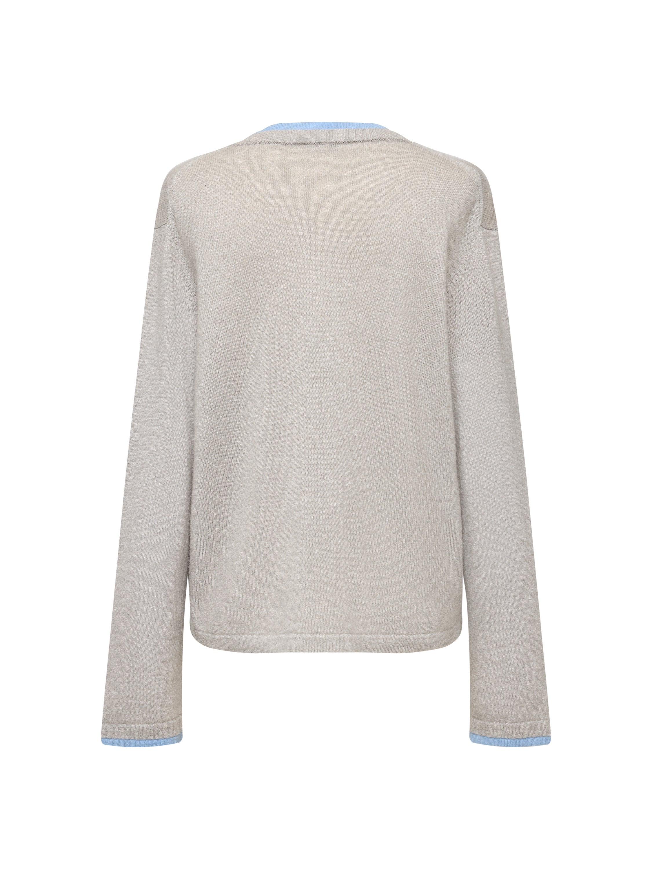 EP YAYING Faux Two-Piece Knit Pullover