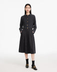 EP YAYING Wool Plaid Skirt