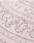 EP YAYING Folk Jacquard Pink Wool Sweater EGLAW9552A
