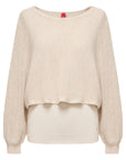 YAYING Lustrous Wool-Cashmere Two-Piece Set