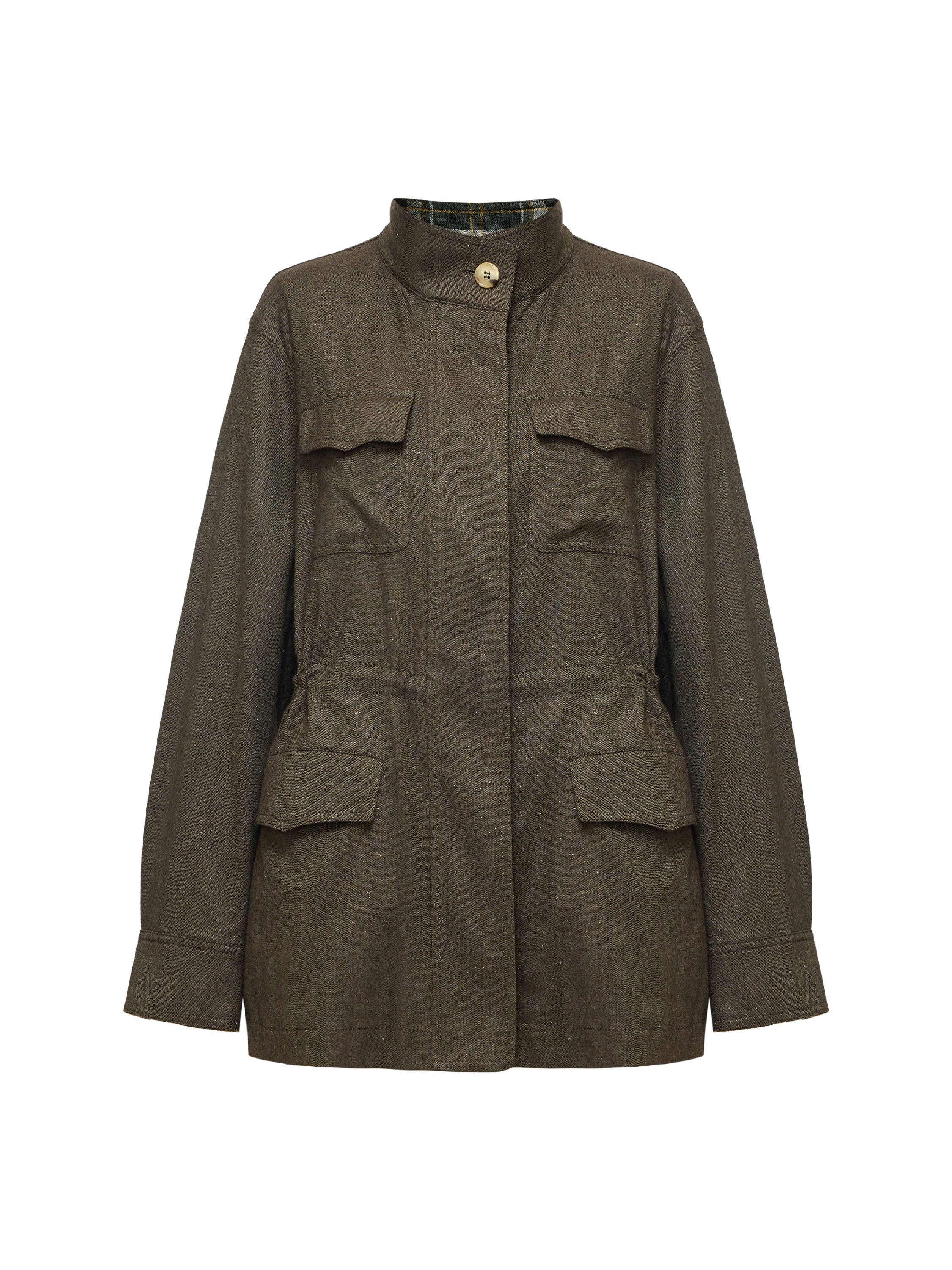 EP YAYING Olive Green Travel Commuter Jacket EGLAW1228A