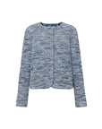 EP YAYING Blue-Grey Tweed Jacket