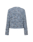 EP YAYING Blue-Grey Tweed Jacket