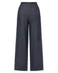 EP YAYING High-Waist Wide-Leg Structured Trousers