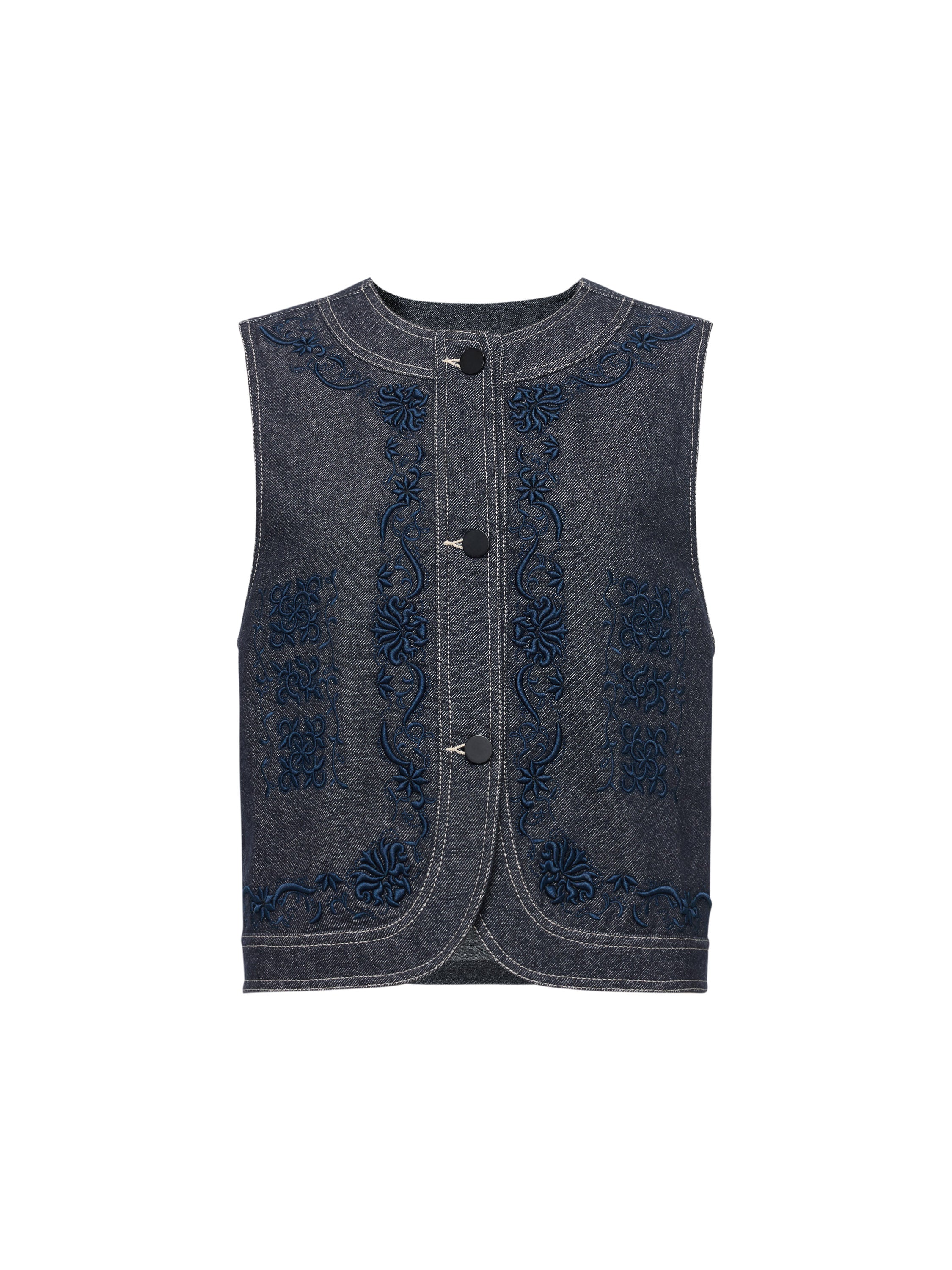 EP YAYING Blue Label Ruyi Embroidered Vest EGLAW1006A