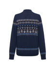 EP YAYING Folk Jacquard Cashmere Knit Cardigan