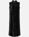 EP YAYING Stand-Collar Sleeveless Sequin Straight Dress