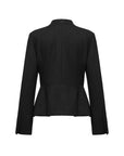EP YAYING Chinese Stand-Collar Embroidered Wool Blazer