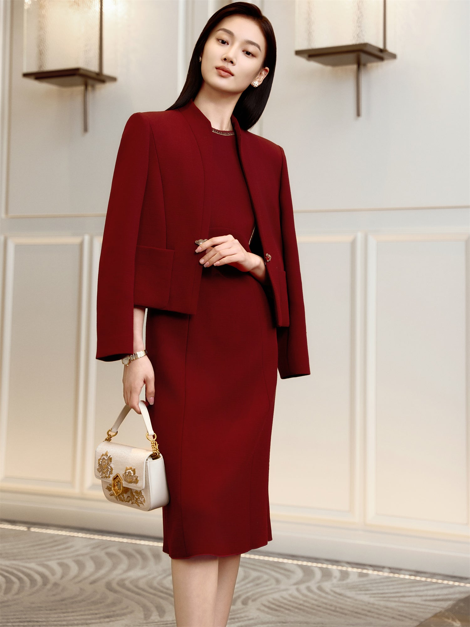 YAYING Sleeveless Waist-Cinching Dress EPKPW4105AL