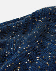 EP YAYING Sequin Embroidery Designer Cropped Knit Top
