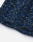EP YAYING Sequin Embroidery Designer Cropped Knit Top