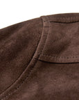 YAYING Full-Length Suede Coat