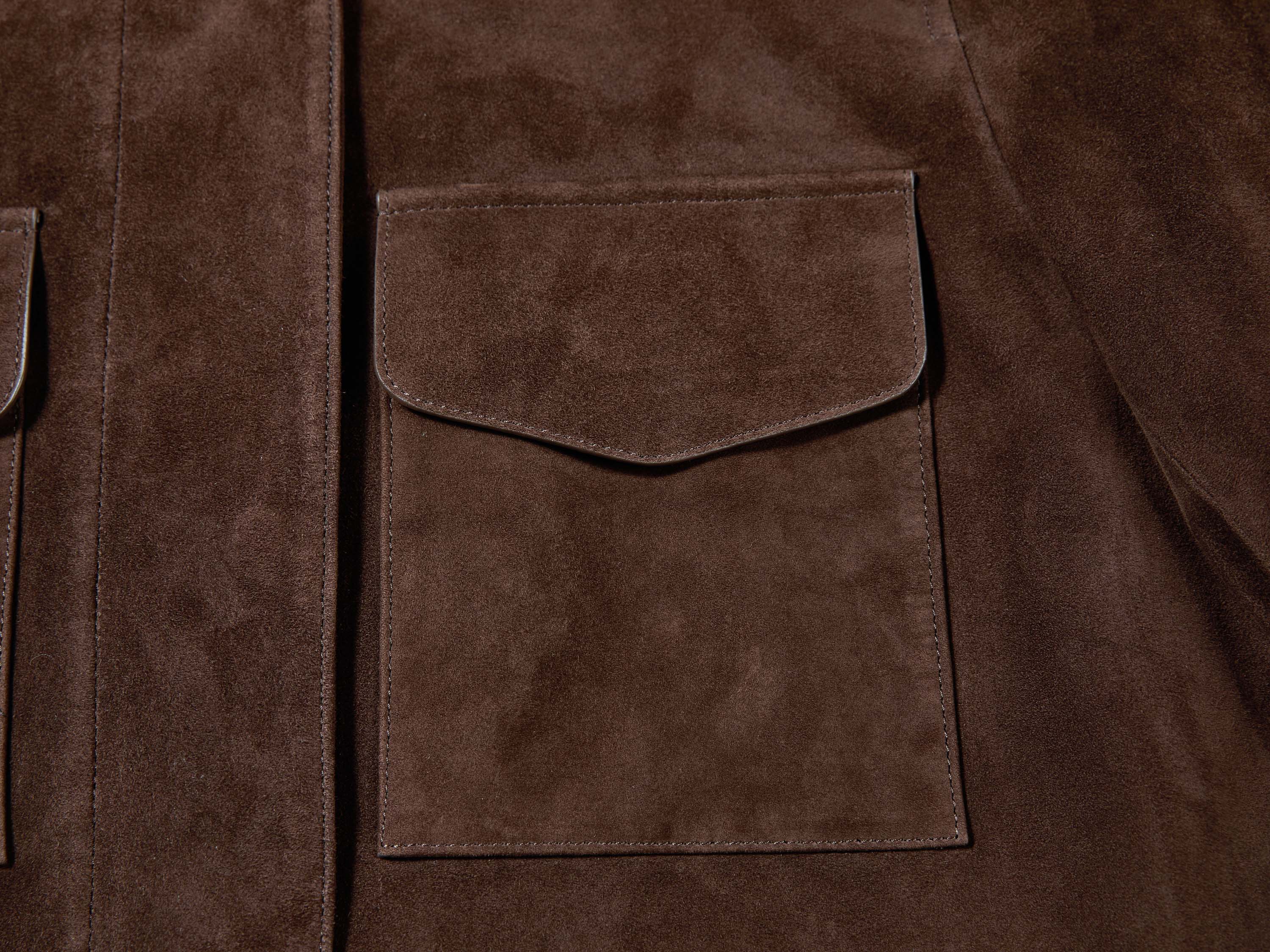 YAYING Full-Length Suede Coat