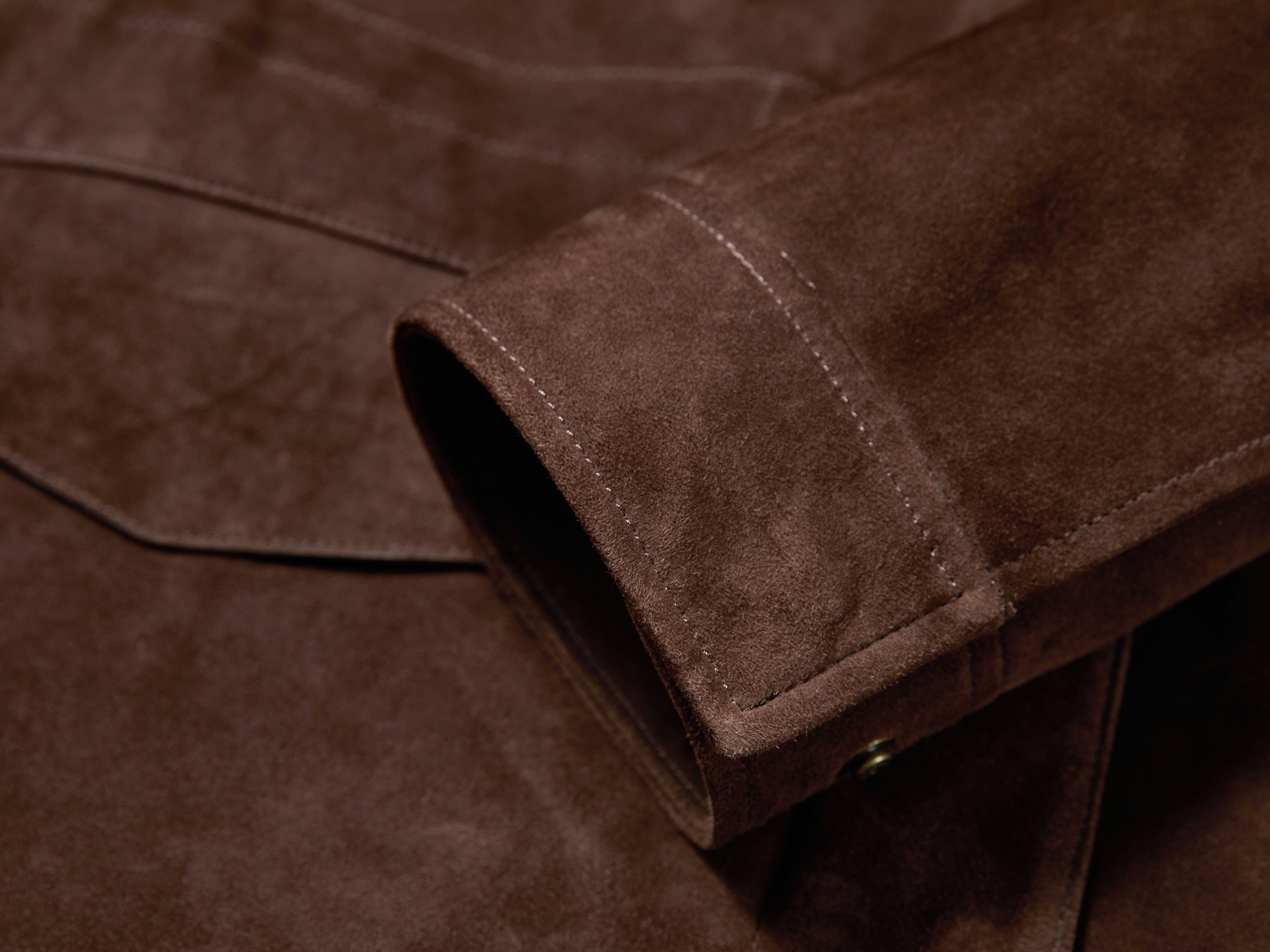 YAYING Full-Length Suede Coat
