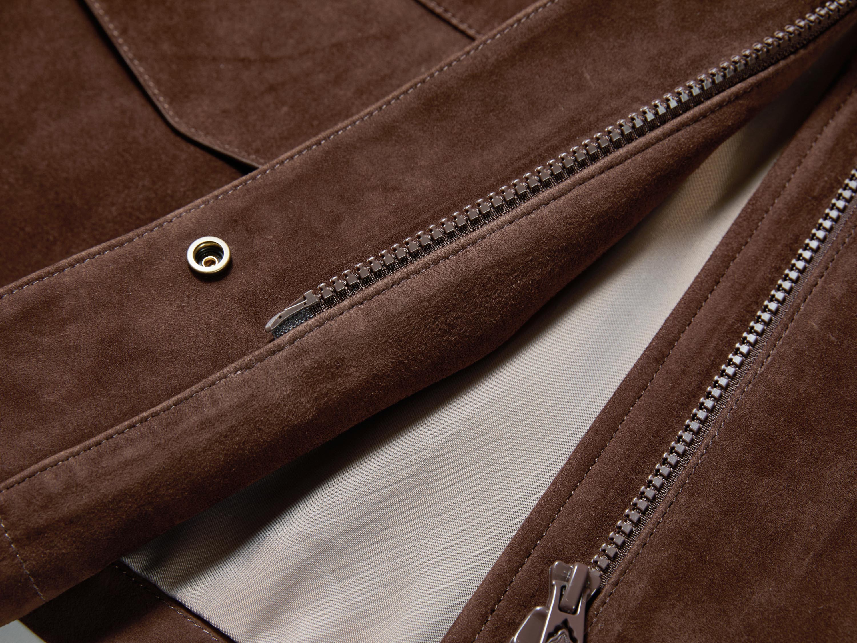YAYING Full-Length Suede Coat